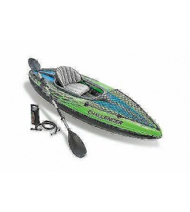 Intex Challenger K1 Inflatable Kayak with Oar & Hand Pump