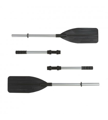 Intex 5 Person Inflatable Fishing Boat Set with 2 Oars, Air Pump with Mount Kit