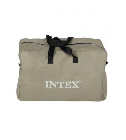 Intex 5 Person Inflatable Fishing Boat Set with 2 Oars, Air Pump with Mount Kit