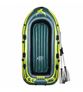 Yocalo raft Inflatable Fishing Boat Kayak,3-4 Person Boat with Aluminum Oars Yocalo raft Inflatable Fishing Boat Kayak,3-4 Person Boat with Aluminum Oars