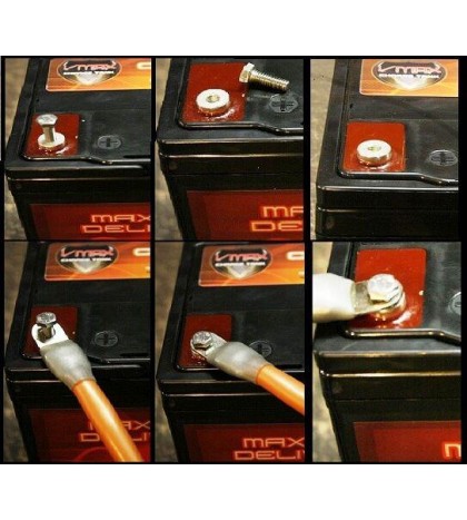 VMAX857 + BC1204: 12V 35Ah AGM SLA battery + Charger for Power Vac PV2100