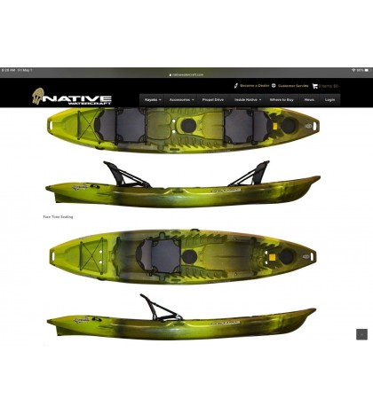 Native Watercraft Stingray 13.5 Tandem/Single Kayak