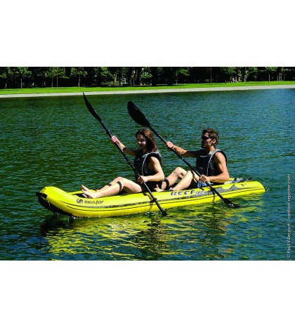 SEVYLOR Sit On Top Reef (Tm) Bottle Inflatable Kayak 2 Double Lakes Fishing