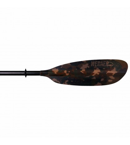 Werner Camano Hooked Adjustable Fiberglass Kayak Fishing Paddle
