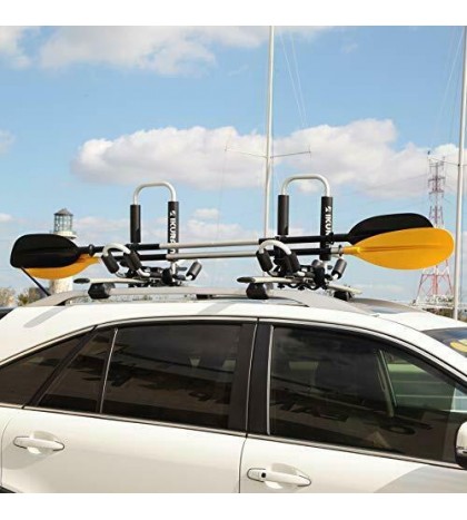 Kayak/Surf/Ski Roof Carrier Rack of Bilateral Premier J-Style Folding 4-in-1