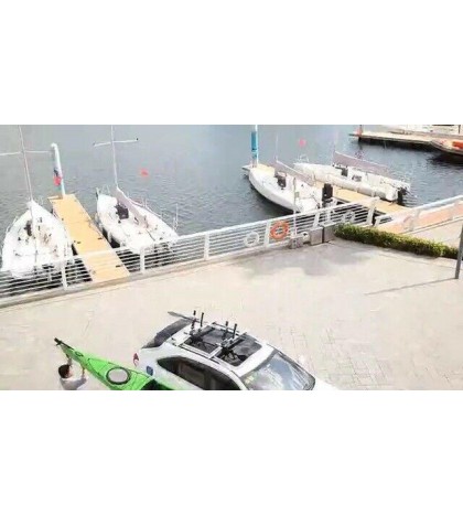 Kayak/Surf/Ski Roof Carrier Rack of Bilateral Premier J-Style Folding 4-in-1