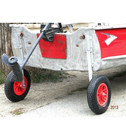 Launching Transom Wheels  for inflatable boats , aluminum boats , small boats