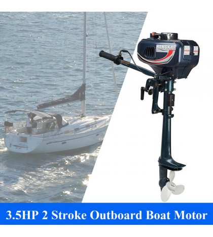 Outboard Motor 2 Stroke Inflatable Fishing Boat Engine 3.5HP CDI Ignition System