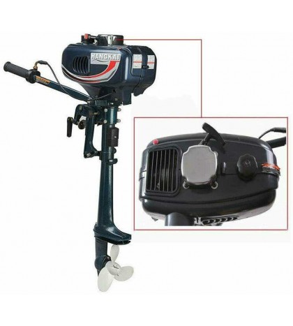 Outboard Motor 2 Stroke Inflatable Fishing Boat Engine 3.5HP CDI Ignition System