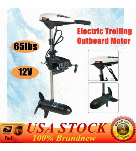 12V Heavy Duty 65lbs Electric Trolling Motor Engine Inflatable Outboard motor US 12V Heavy Duty 65lbs Electric Trolling Motor Engine Inflatable Outboard motor US