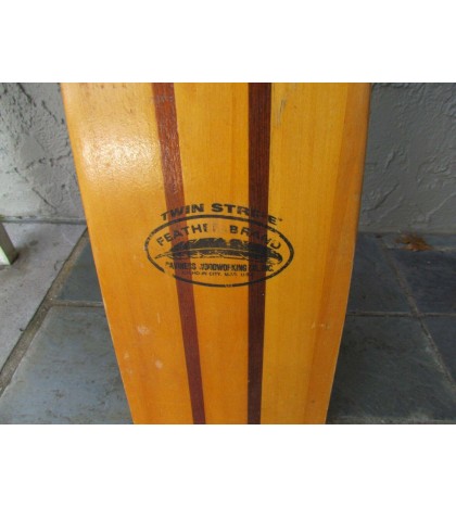 Wooden Boat Canoe Oar Paddles Large Twin Strike Feather Brand