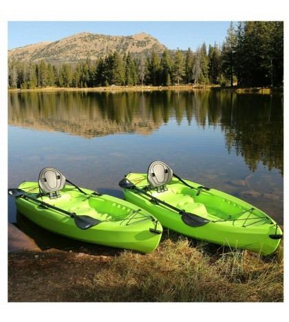 ‼️Lifetime Tioga 120” Kayak, 2 Pack Lime Green With 2 Paddles Sit On Top‼️