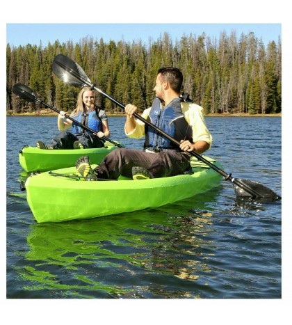 ‼️Lifetime Tioga 120” Kayak, 2 Pack Lime Green With 2 Paddles Sit On Top‼️