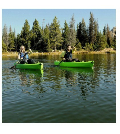 ‼️Lifetime Tioga 120” Kayak, 2 Pack Lime Green With 2 Paddles Sit On Top‼️