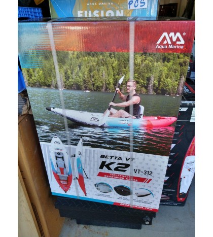 Aqua Marina Steam Betta VT-K2 VT-312 1 Person Kayak Paddle Boat Inflatable