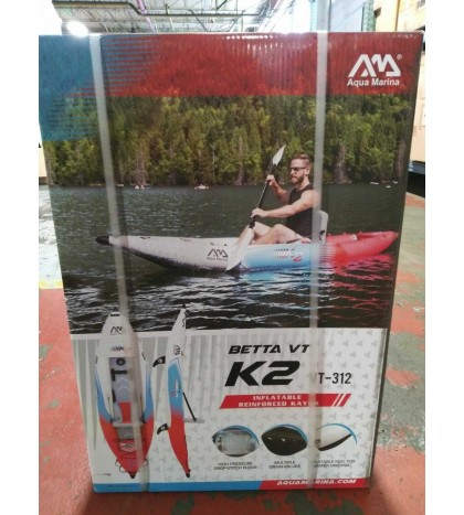 Aqua Marina Steam Betta VT-K2 VT-312 1 Person Kayak Paddle Boat Inflatable