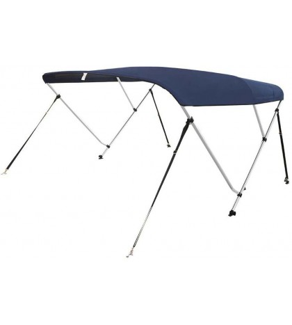 VINGLI 4 Bow Bimini Top Boat Cover Sun Shade Boat Canopy Waterproof 1 Inch 54