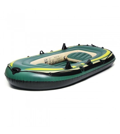 243*113cm 3 People Inflatable Fishing Rowing Boat Raft Canoe Kayak Dinghy Air