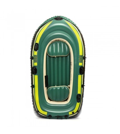 243*113cm 3 People Inflatable Fishing Rowing Boat Raft Canoe Kayak Dinghy Air