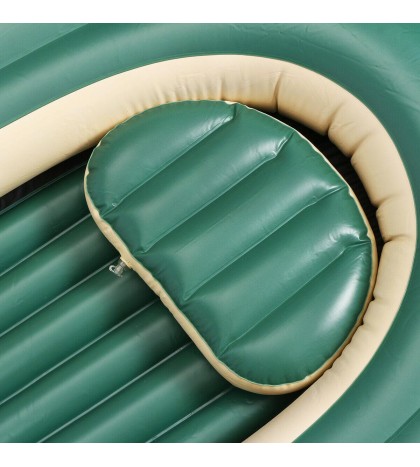 243*113cm 3 People Inflatable Fishing Rowing Boat Raft Canoe Kayak Dinghy Air