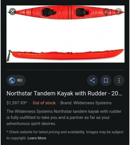 HUGE Wilderness Systems Expedition Tandem Sea Kayak