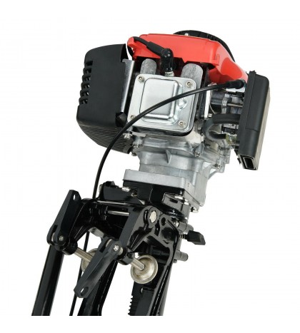 4 Stroke 4 HP Heavy Duty Outboard Motor 57CC Boat Engine With Air Cooling System