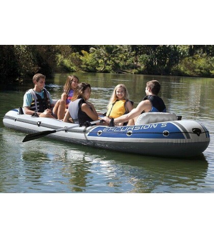 intex excursion 5 5-person inflatable boat set