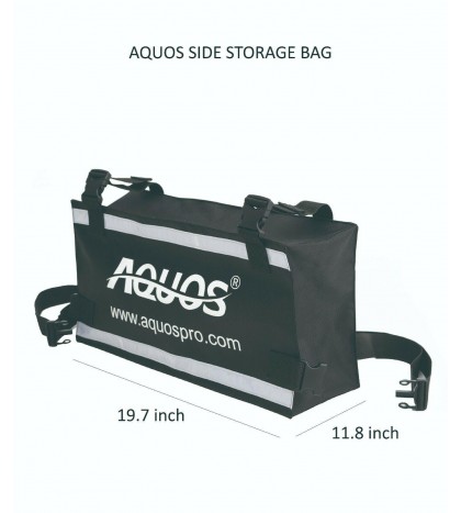 AQUOS 2021 Backpack 7.5 ft Pontoon Boat with Guard Bar and Folding Seat