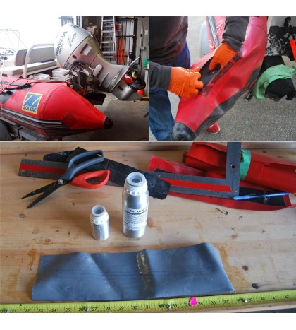Seamax Professional 2 Part Glue Repair Kit for PVC or Hypalon Inflatable Boats