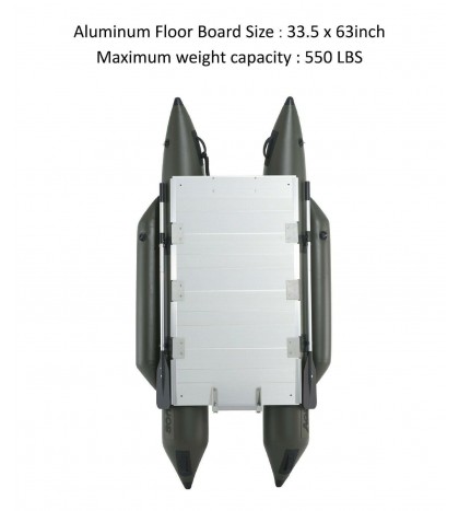 AQUOS 2021 Heavy duty for one 8.8plus Pontoon Boat with GuardBar and FoldingSeat