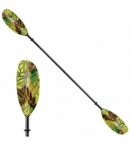Bending Branches Angler Pro Fiberglass Straight Shaft Kayak Paddle