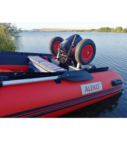 ALEKO Pair of Aluminum Alloy Dinghy Launching Wheels for Black