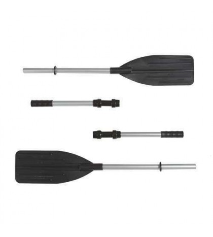 Intex Excursion 5 Person Inflatable Boat Set w/ 2 Oars, Air Pump (Used) (2 Pack)