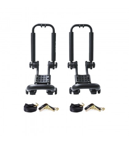 Folding Kayak Carrier Rack Canoe Boat Surf Ski Top Roof Mount Car Truck SUV