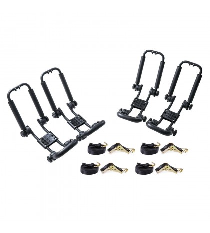 Folding Kayak Carrier Rack Canoe Boat Surf Ski Top Roof Mount Car Truck SUV