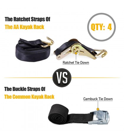 Folding Kayak Carrier Rack Canoe Boat Surf Ski Top Roof Mount Car Truck SUV