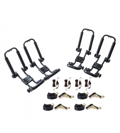 Folding Kayak Carrier Rack Canoe Boat Surf Ski Top Roof Mount Car Truck SUV