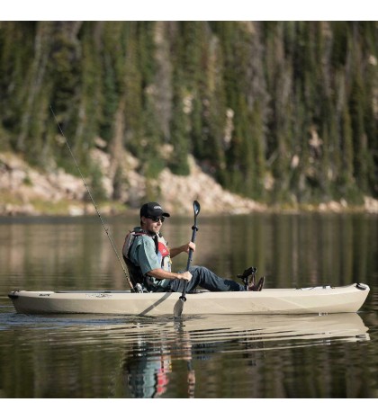 10ft Tamarack Angler Kayak Sit On Top Fishing Paddle Tan Beige