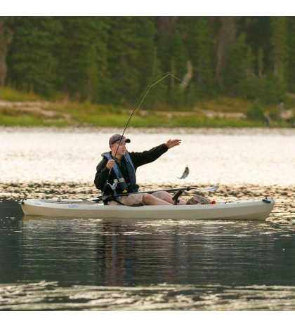 10ft Tamarack Angler Kayak Sit On Top Fishing Paddle Tan Beige