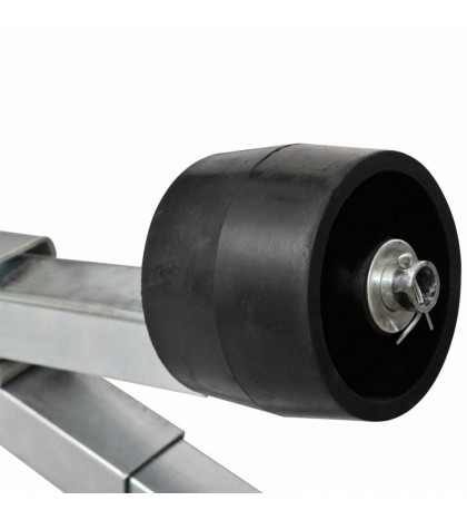 Boat Trailer Bottom Support Bracket with Keel Rollers Steel Adjustable Durable