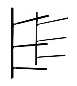 Heavy Duty Aluminum Wall Mount Kayak Storage Rack for 3 Kayaks or Canoes Outdoor Heavy Duty Aluminum Wall Mount Kayak Storage Rack for 3 Kayaks or Canoes Outdoor