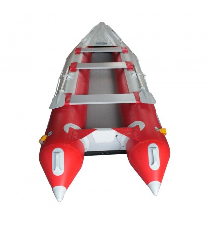 BRIS 14.1Ft Inflatable Kayak Fishing Tender Inflatable Pontoon Boat Canoe