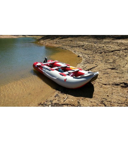 BRIS 14.1Ft Inflatable Kayak Fishing Tender Inflatable Pontoon Boat Canoe