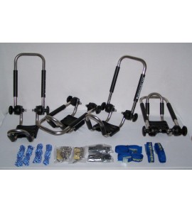 2 Sets Stainless Folding Roof Kayak J-Style Racks PK-KR FOLD Stainless2