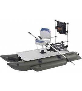 AQUOS 2021 Heavyduty for one 8.8plus Pontoon Boat with GuardBar and Folding Seat