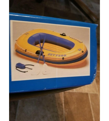 Sevylor 2 person inflatable boat kk54 & pump & oars max 360 lbs outdoors new