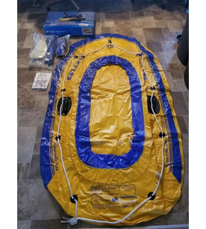 Sevylor 2 person inflatable boat kk54 & pump & oars max 360 lbs outdoors new