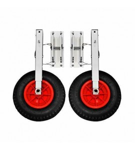 Inflatable Boat Transom Launch Wheels - Fits Any transom Boat! Inflatable Boat Transom Launch Wheels - Fits Any transom Boat!