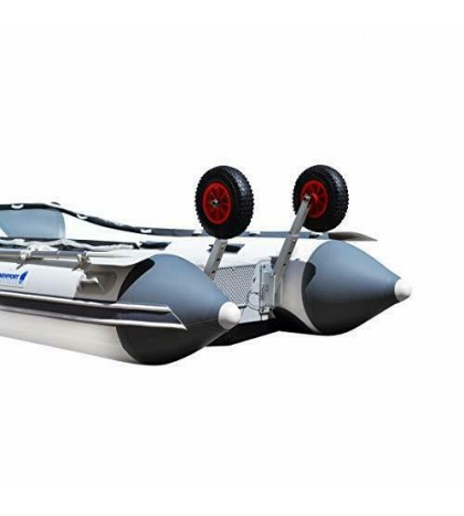 Inflatable Boat Transom Launch Wheels - Fits Any transom Boat!