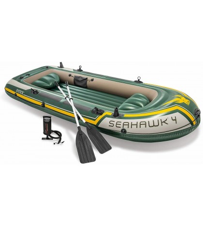 Intex 68351NP - Inflatable Boat Seahawk 4 With Oars 138 3/16x57 1/8x18 7/8in